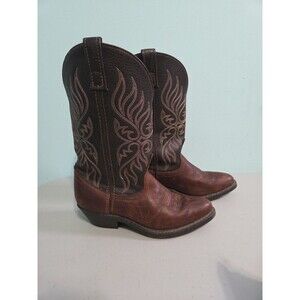 Vintage Laredo Women's Brown and Tan Western Cowboy Boots Kelli 5752 7 m